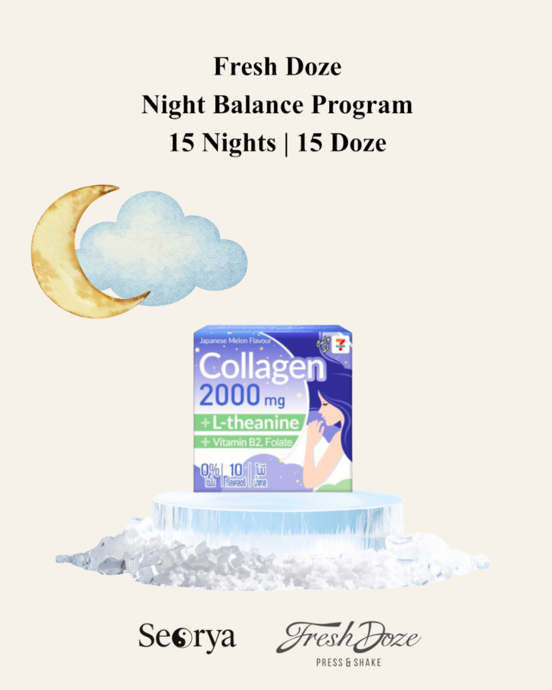 Fresh Doze – Night Balance Program 15 Doze | Nighttime Beauty Routine (Nighttime Care Only)