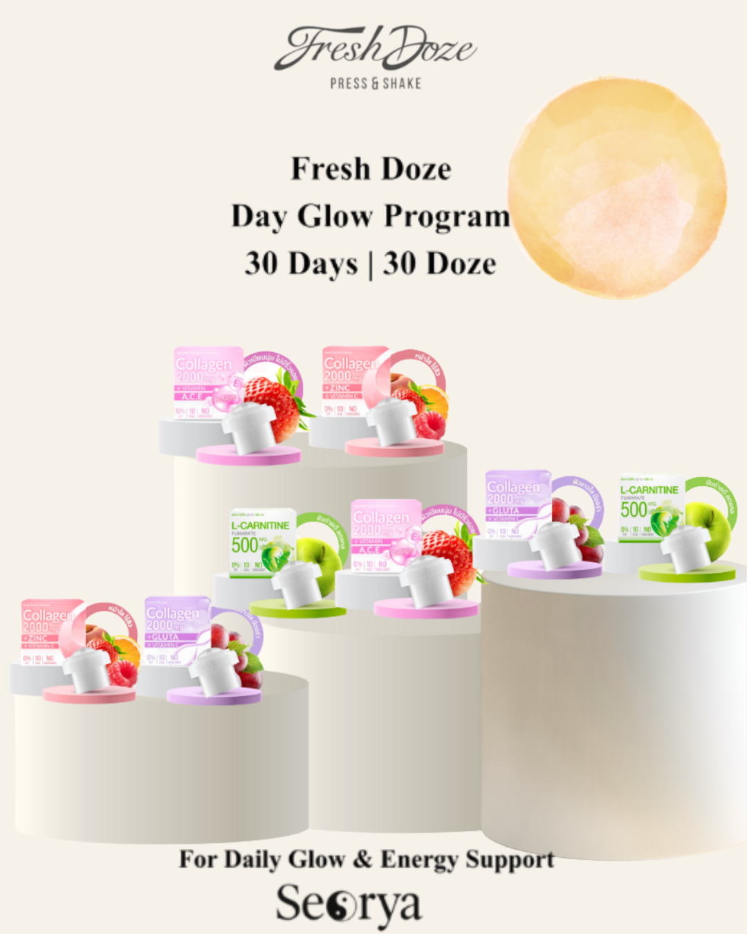 Fresh Doze – Day Glow Program 30 Doze | Daily Beauty Routine (Day Care Only)