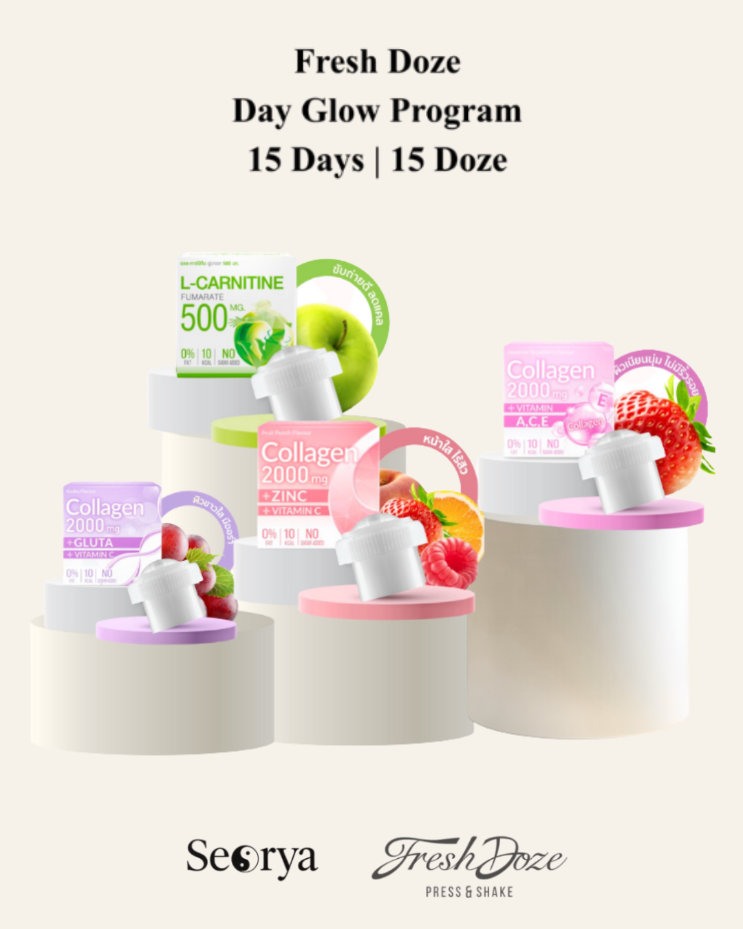 Fresh Doze – Day Glow Program 15 Doze | Daily Beauty Routine (Day Care Only)
