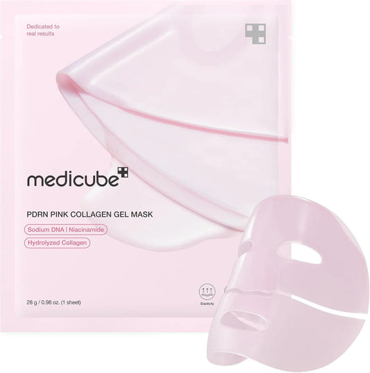 Medicube PDRN Pink Collagen Gel Mask – 48 Hour Elasticity Preserving &amp; Nourishing Gel Mask (28 GR)