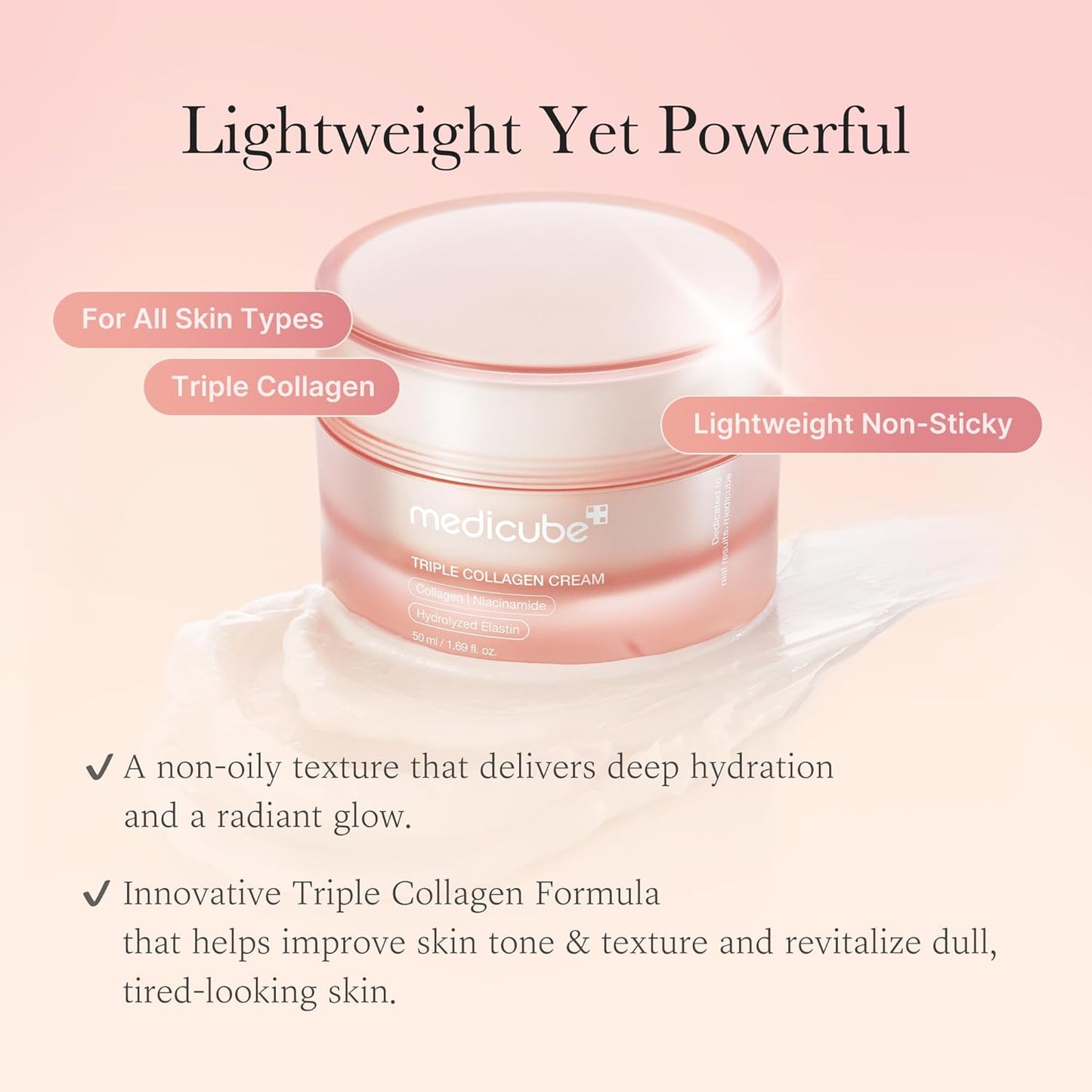Medicube – Triple Collagen Cream (Formerly Triple Deep Erasing Cream)