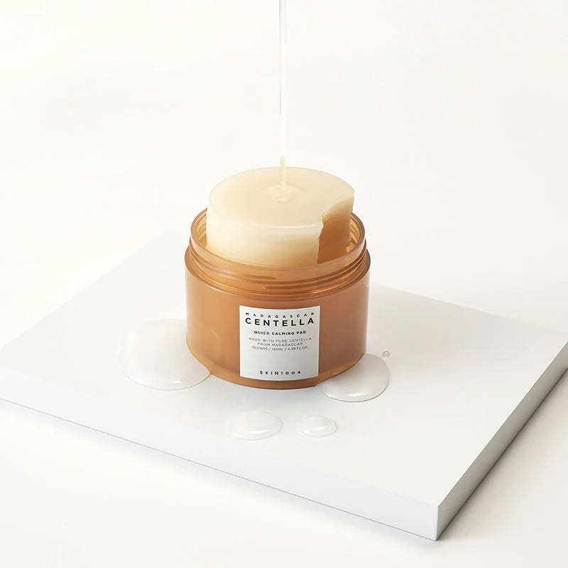 SKIN1004 – وسادة سنتيلا سريعة التهدئة (وسادات تونر مهدئة ومرطبة فورية)