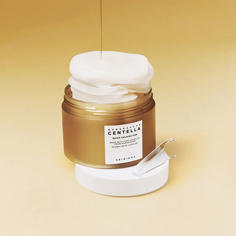 SKIN1004 – وسادة سنتيلا سريعة التهدئة (وسادات تونر مهدئة ومرطبة فورية)